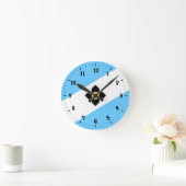 Flagge von Madison, Wisconsin Runde Wanduhr (Zuhause)