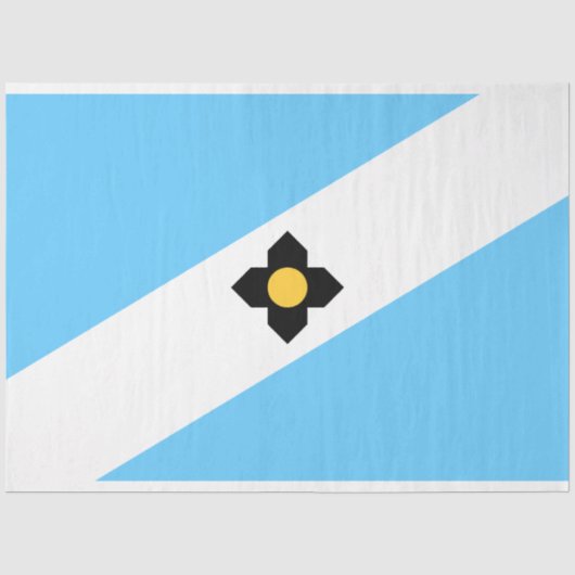 Flagge von Madison (Wisconsin) Seidenpapier (Vorderseite)