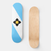 Flagge von Madison (Wisconsin) Skateboard (Vorderseite)