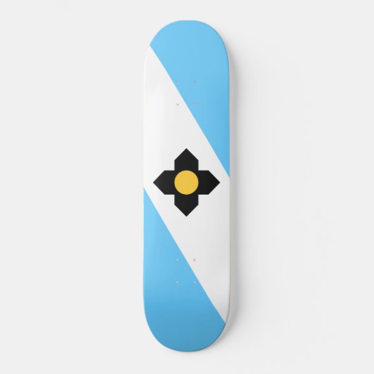 Flagge von Madison (Wisconsin) Skateboard (Vorderseite)