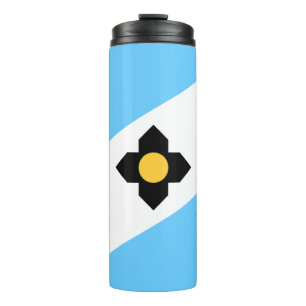 Flagge von Madison, Wisconsin Thermal Tumbler Thermosbecher