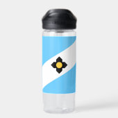 Flagge von Madison, Wisconsin Trinkflasche (Rückseite)