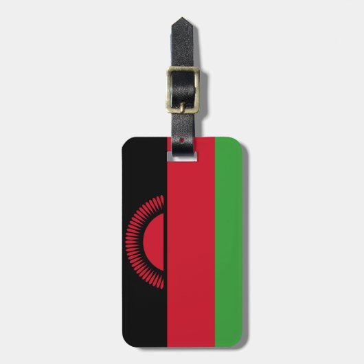 Flagge von Malawi Easy ID Personal Gepäckanhänger (Vorderseite vertikal)