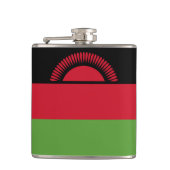Flagge von Malawi Flachmann (Vorderseite)
