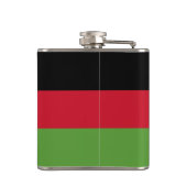 Flagge von Malawi Flachmann (Rückseite)