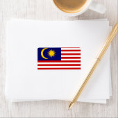 Flagge von Malaysia Adressaufkleber (Insitu)
