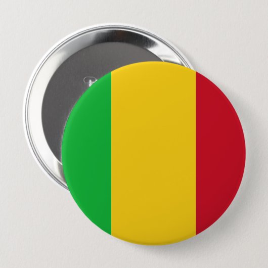 Flagge von Mali Button (Vorne & Hinten)