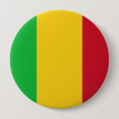 Flagge von Mali Button (Vorderseite)