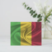 Flagge von Mali Postkarte (Stehend Vorderseite)