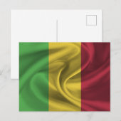 Flagge von Mali Postkarte (Vorne/Hinten)