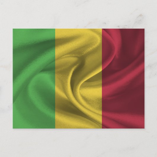 Flagge von Mali Postkarte (Vorderseite)