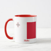 Flagge von Malta Tasse (Links)