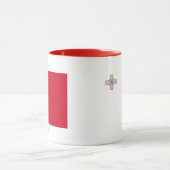 Flagge von Malta Tasse (Zentrum)