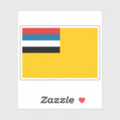 Flagge von Manchukuo Aufkleber (Blatt)