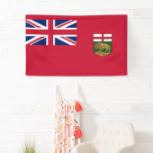 Flagge von Manitoba Banner (Insitu)