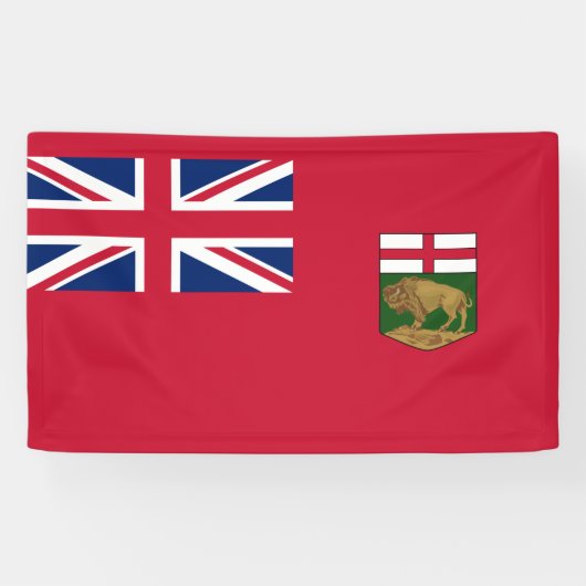 Flagge von Manitoba Banner (Horizontal)