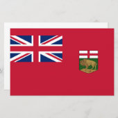 Flagge von Manitoba Briefpapier (Vorne/Hinten)