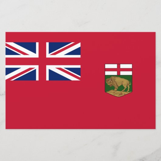 Flagge von Manitoba Briefpapier (Vorderseite)