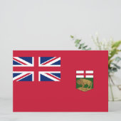 Flagge von Manitoba Briefpapier (Stehend Vorderseite)