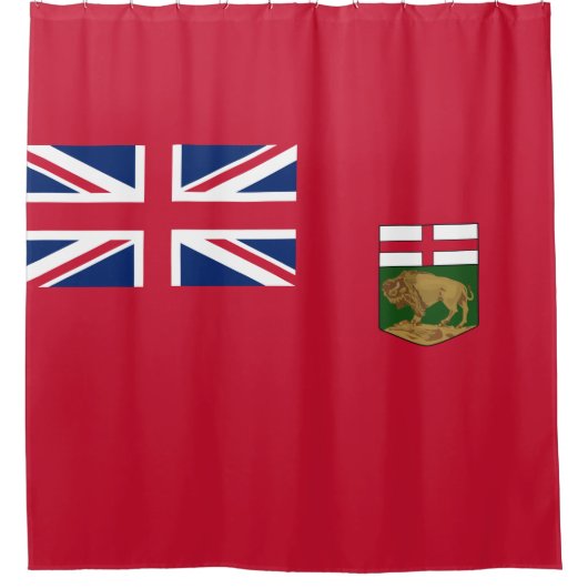 Flagge von Manitoba Duschvorhang (Vorderseite)
