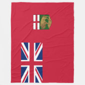Flagge von Manitoba Fleecedecke (Vorderseite)