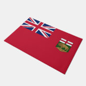 Flagge von Manitoba Fußmatte (Schrägansicht)