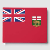 Flagge von Manitoba Gästebuch (Vorderseite)