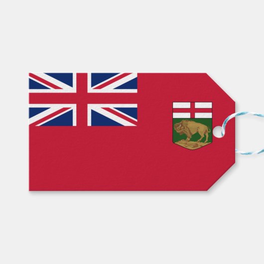 Flagge von Manitoba Geschenkanhänger (Vorderseite (Horizontal))