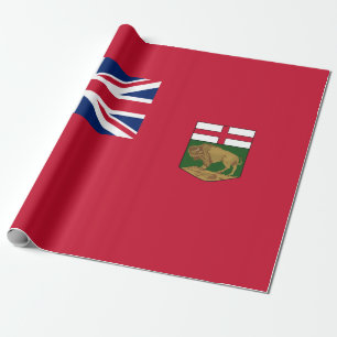 Flagge von Manitoba Geschenkpapier