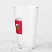 Flagge von Manitoba Glas (Links)