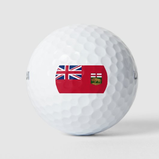 Flagge von Manitoba Golfball (Vorderseite)