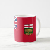 Flagge von Manitoba Kaffeetasse (VorderseiteRechts)