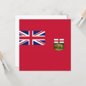 Flagge von Manitoba Karte (Vorderseite/Rückseite Beispiel)
