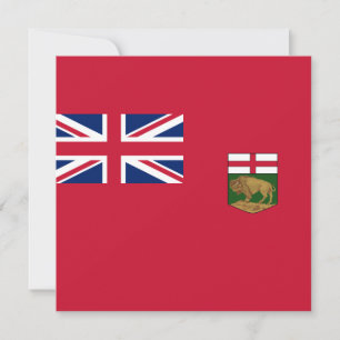Flagge von Manitoba Karte