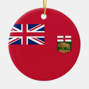 Flagge von Manitoba Keramik Ornament