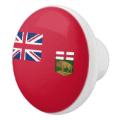 Flagge von Manitoba Keramikknauf (Rechts)