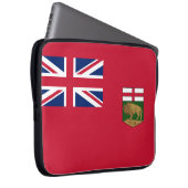 Flagge von Manitoba Laptopschutzhülle (Vorne Rechts)