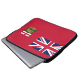 Flagge von Manitoba Laptopschutzhülle (Vorne Knopf)