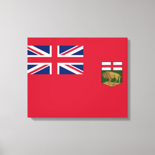 Flagge von Manitoba Leinwanddruck (Vorderseite)