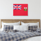 Flagge von Manitoba Leinwanddruck (Insitu (Schlafzimmer))