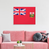 Flagge von Manitoba Leinwanddruck (Insitu (Wohnzimmer))