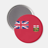 Flagge von Manitoba Magnet (Vorderseite/Rückseite)
