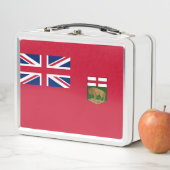 Flagge von Manitoba Metall Brotdose (Beispiel)