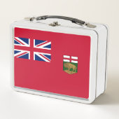 Flagge von Manitoba Metall Brotdose (Vorderseite)