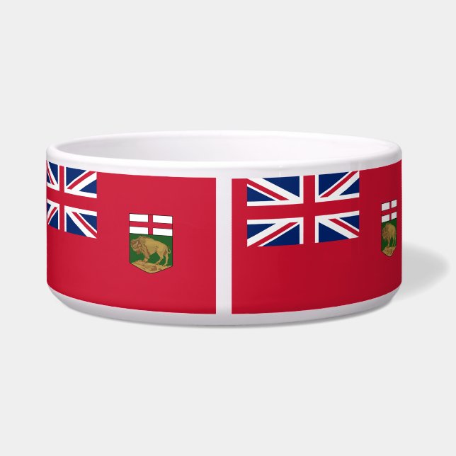 Flagge von Manitoba Napf (Rückseite)