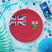 Flagge von Manitoba Pappteller (Party)