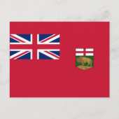 Flagge von Manitoba Postkarte (Vorderseite)