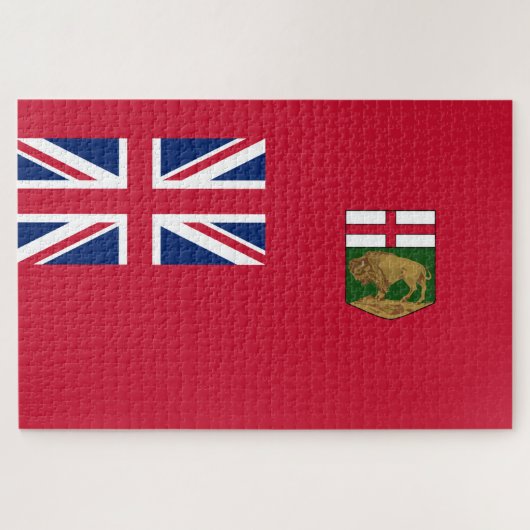 Flagge von Manitoba Puzzle (Horizontal)