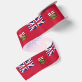 Flagge von Manitoba Satinband (Rückseite)