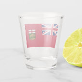 Flagge von Manitoba Schnapsglas (Rückseite)